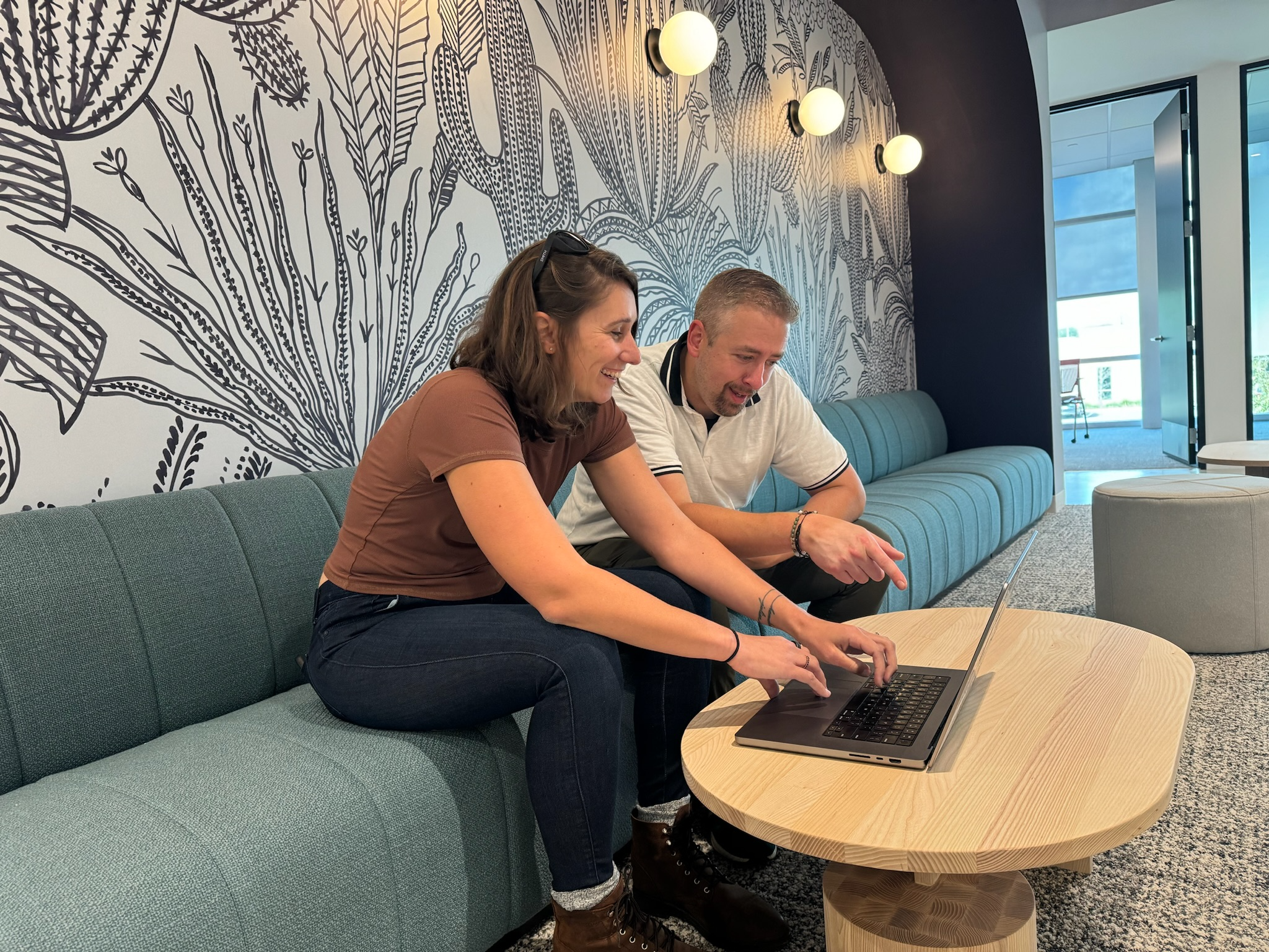 Matt and Sarah hunting down a particularly sneaky bug